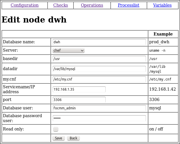 Add or edit Instance