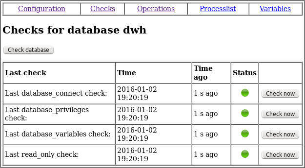 Instance checks successful