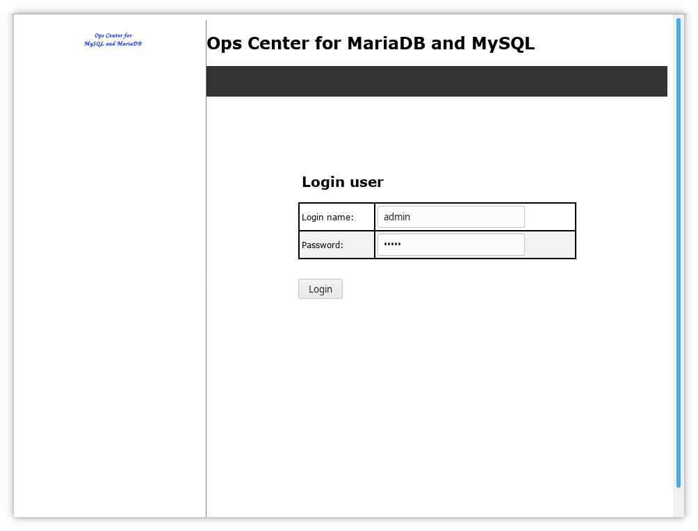 Ops Center Login